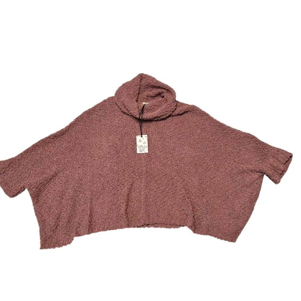 Hippie Rose NWT - Womens Oversized Poncho Sweater Sz. SM-XL